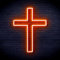 Cross Jesus Home Decoration Flex Silicone LED Neon Sign Orange st16s33-fnu0059-o