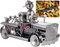 BRUBAKER Weinflaschenhalter Feuerwehr - Feuerwehrauto Metall Skulptur Flaschenständer - 32 cm Metallfigur Wein Geschenk für Feuerwehrmänner und Feuerwehrfrauen - mit Grußkarte