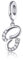 FOREVER QUEEN Charms mit Buchstabe Charms Anhänger 925 Sterling Silber Charms A-Z Alphabets Charms für europäische Armbänder und Halsketten