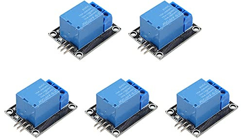 HALJIA 5PCS KY-019 5V One Channel Relay Module Board Shield For PIC AVR DSP ARM Compatible with Arduino Relay