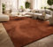 TT Home Tappeto Salotto Pelo Corto Monocolore Design Moderno Lavabile, Colore: Arancia Scuro, Dimensione:160x220 cm