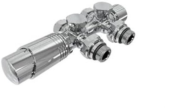 WEBER Pannelheizkörper Design Heizung Flachheizkörper Wandheizung weiß/anthrazit (Ventilhahnblock Chrom-Eckform)