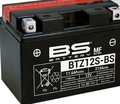 Batteria moto BS BTZ12S-BS (YTZ12S) - Senza manutenzione - 12 V 11 Ah - Dimensioni: 150 x 88 x 110 mm compatibile con HONDA XL650, V 650 2000