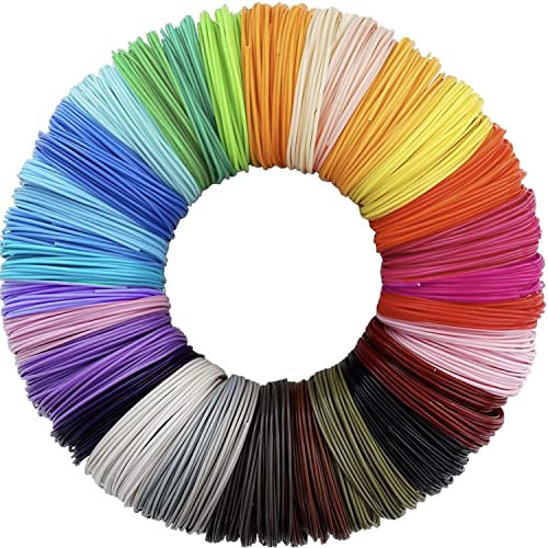 KRUZZEL Filament PLA 1,75mm Set 3D-Stift 3D-Drucker 19872, Größe:30 Farben- 10m