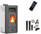Pelletofen Anita 10 kW weiß Sannover + Anschluss-Set Raucherei