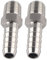 Raccord cannelé, 2 Pièces 1/4 en Acier Inoxydable Raccord Rapide Connecteur Raccord de Tuyau BSPT Filetage Mâle, Connexion Rapide aux Raccords de Tube Filetés (BSPT1/4-10mm)