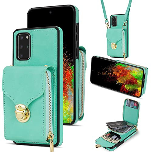 UDBKKDX Brieftasche Handyhülle für iPhone 7 / iPhone 8, Schnalle Frauen Mattes Leder hülle mit Betrachtungsständer Kamera-Objektivschutz case Cover