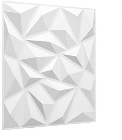 WALPLUS Wall 3D Panels 50x50 cm - 12 Boards (for 3 sqm2) Kitchen Decor, Living Room Style, Cladding, Covering DIY Art, Home Decorations, Decals, Eco Friendly Kitchen Décor [Puck Design]