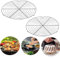 gvivej Lot de 2 grilles de Refroidissement Rondes en métal - Diamètre : 30 cm - Uniforme des pâtisseries - Convient pour Casserole, Four, friteuse