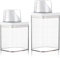 PIWOSGOL 2 Piezas Dispensador de Detergente Lavadora, 700 ml1100ml Transparente Contenedor Detergente con Taza Medidora, Reutilizable Contenedor Detergente Lavadora