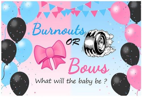 Hrippy Geschlecht Enthüllen Hintergrund Banner was Wird Baby Fotografiert Sein Hintergrund Blumen Neugeborene Babyparty -Party -Dekoration Banner