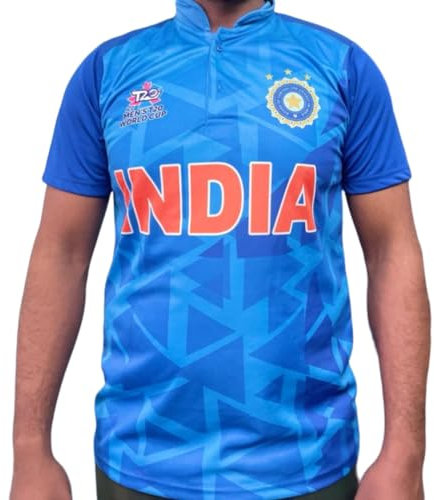 KORE NS Indien Cricket-Team Trikot 2024-2025 T20 Weltmeisterschaft USA, Blau, Einheitsgröße