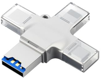Adaptateur lecteur de carte OTG TF 4 en 1 Type-C éclairage micro USB 3.0 tout en 1