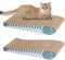 ComSaf Cat Scratching Board 2 Pack, Curved Scratcher Cardboard, Double-Sided Pad for Long Lasting Use, Cute Scratching Mat for Kitty (Blue)