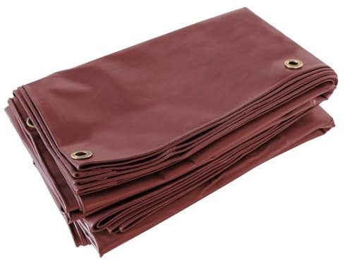 Lona para techos 2,5x3 m Rojo Borgoña - Garantía de 5 años TECPLAST - LP506TO - Lona impermeable de PVC para techadores y carpinteros