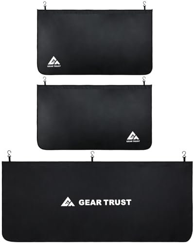 GearTrust Kotflügelschoner 3 Stück Magnetisch Kotflügelschoner Matratze rutschfest Werkstatt Matte Autoreparatur Kotflügel Schutzblech für Schutz mit Haken kfz Werkstatt Ausstattung Auto,160X65cm(XL)