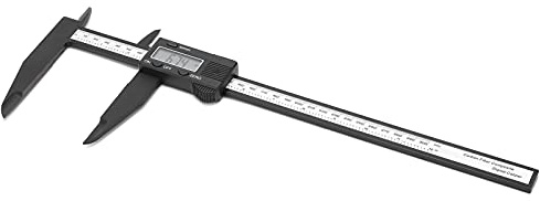 0–300 Mm LCD-Digital-Messschieber, 12-Zoll-Carbon-Lineal, Messschieber, Messwerkzeug, Carbon in Luft- und Raumfahrtqualität, Schnellwechselknopf für Heimwerker und