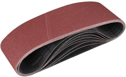 STEBRUAM Nastri Abrasivi 150x 1220 mm,8PCS 80 grana Levigatrice a Nastro