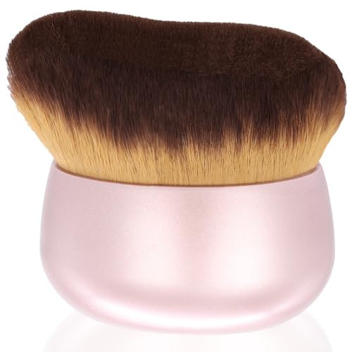 Pinceau de maquillage extra large pour le corps autobronzant, le maquillage des jambes et le mélange bronzant, pinceau kabuki à tête large de 75 mm pour une application plus uniforme et jolie, pinceau