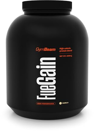 GymBeam FueGain – Gainer per Massa Muscolare con Alto Contenuto di Proteine e BCAA – Weight Gainer con Vitamine e Minerali per Crescita Muscolare e Salute delle Ossa (2500 g, Vaniglia)
