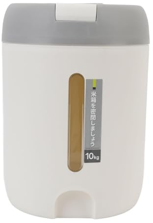 Dispensador de Arroz y Cereales, Contenedor Hermético para Cocina, 10 Kg de Capacidad, Recipiente de Almacenamiento para Encimera