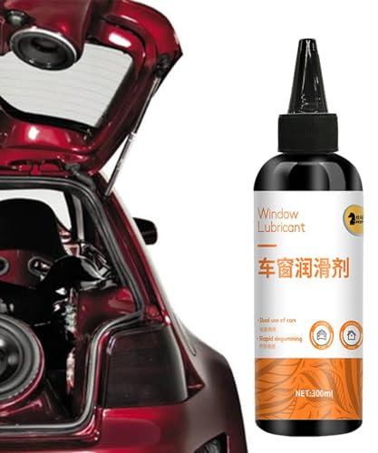 Teksome Lubrificante per guarnizioni per portiere auto, Lubrificante per finestrini auto,Spray lubrificante Windowtrack da 300 ml | Protettivo multiuso per guarnizioni in gomma per auto, spray