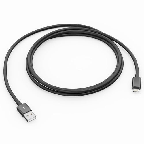 Apple Carplay - Cable de carga rápida para iPhone (1 m, con certificado Apple MFi), 2,4 A, USB a Lightning para iPhone 14 Pro Max 13 12 Mini 11 XS X SE 8 7 6 iPad (negro)