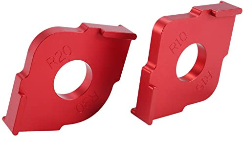 Agwuoetr Radius-Jig-Router-Vorlagen Aus Aluminiumlegierung, Radius-Quick-Jig-Router-Bit-Vorlagen zum FräSen Abgerundeter Ecken, 2Er-Set