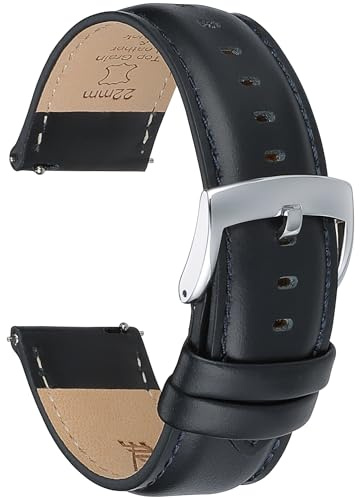 CORROPELLE Leder Uhrenarmbänder Schnellverschluss Armband 18mm 19mm 20mm 21mm 22mm, Eleganten Hochwertige Ersatz Leder Armband für Damen und Herren, Uhr und Smartwatch