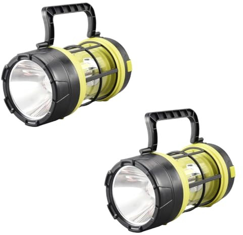 2 piezas linterna dinamo solar usb, portatil ledlinterna solar recargable supervivencia con cargador de móvil, 5 modos de iluminación, modo sos y brillo ultra alto para camping y emergencias