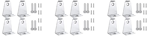 Qezodsx 12X Metall Nieder Halter und Stifte, Jalousie Halterungen Jalousie Halter für Horizontale Jalousien