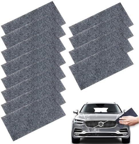 BNGXR 12 Stück Nano Kratzerentferner Tücher, Nano Sparkle Tuch Cloth Car Scratch Remover Kratzerentferner Tücher für Auto für Repair von Leichten Autoreinigung, Kratzfarben, Lackpflege