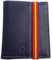 Funrey Cartera Piel Ubrique con Gomilla Bandera España