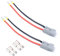 VORCOOL Paar 50A 600 V Batterie Schnelltrennstecker Stecker Anhängerwinde Stecker mit 25 cm Kabel (Grau)