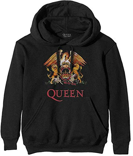 Rockoff Trade Queen Classic Crest Pullover, Cappuccio Uomo, Nero (Black Black), Medium