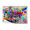 decomonkey - Papier Peint Panoramique Graffiti 200x140 cm - Décoration murale moderne – Tapisserie décorative pour chambre salon - Fond mural urbain coloré graffiti artistique