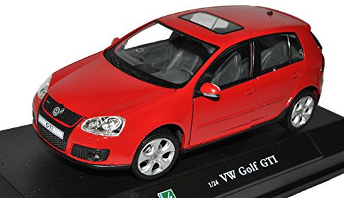 Cararama Volkwagen V GTI 5 Türer Rot 2003-2008 1/24 Modell Auto