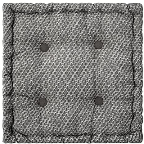 Atmosphera - Bodenkissen Otto - Baumwolle - grau 40 × 40 cm - Grau