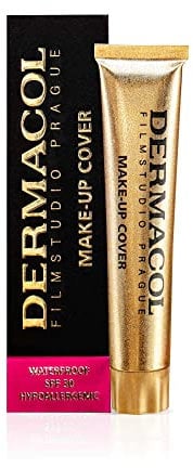 Dermacol - Full Coverage Foundation, Flüssige Makeup Matte Foundation mit SPF 30, Wasserfeste Foundation für fettige Haut, Akne, & Augenringe, Langanhaltende Makeup Produkte, 30g, Farbton - 229