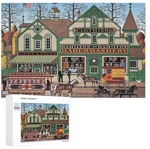 Jigsaw Puzzles - Charles Wysocki- 1000 Pieces Jigsaw Puzzle Challenging and Stimulating Puzzle Game Wall Art Unique Gift
