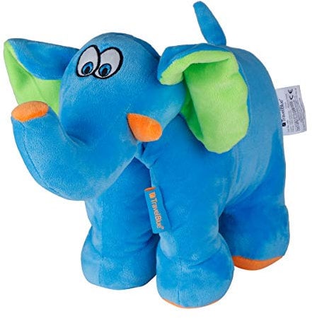 Travel Blue Kinderkissen 289 Trunky der Elefant Reisekissen Flauschiges Reisezubehör für den perfekten Schlaf bequem & erholsam in den Urlaub