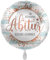 Premioloon 1 Folienballon Abitur Rosegold Herzlichen Glückwunsch zum Abitur rund 45 cm Ballongas geeignettt