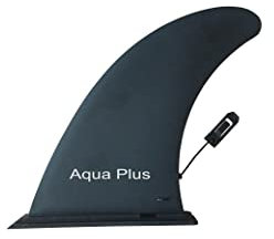 Aqua Plus Gonfiabile SUP centro pinna Set di tavole da paddle pinne (nero, 9inch)