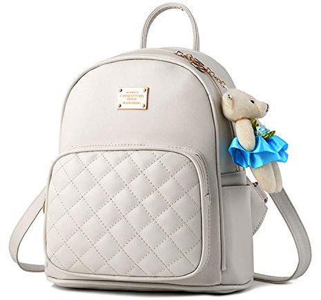 LUI SUI Mini zaino in pelle PU Zaino da viaggio casual impermeabile Zaini da viaggio Piccola borsa carina per ragazze adolescenti Donne donne