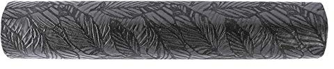 Ideen mit Herz Tischläufer Deluxe | Deko-Vlies auf Rolle | 30cm x 5m | Tischband | Tischdeko | Verschiedene Designs zur Auswahl (Blätter | schwarz)