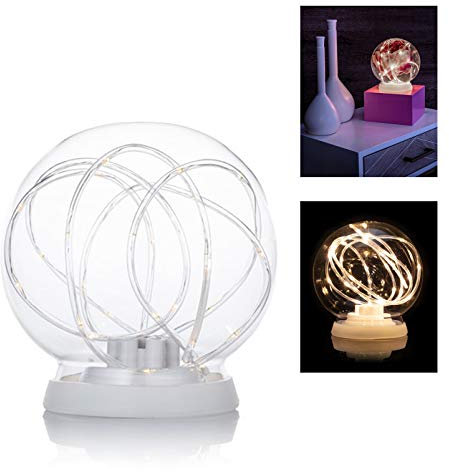 LED Blumenaquarium, beleuchtete Glasvase zum selbst dekorieren. Vase Schneekugel Blumenvase Blumenstrauß…