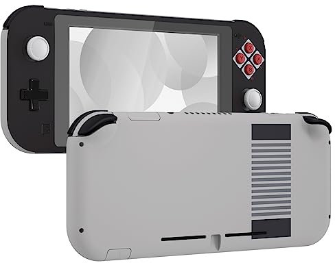 eXtremeRate Carcasa Compatible con Nintendo Switch Lite, Cubierta Completa de NSL Control Portátil, Incluye Funda & Botones & Protector de Pantalla - Clásico NES