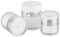 Lurrose Collection 3pcs Airless Cream Jars Refillable Makeup Cream Bottles Vacuum Foundation Bottle Double- layer Sample Jars Cosmetics Air Pump Bottles for Travel Home Powder Makeup