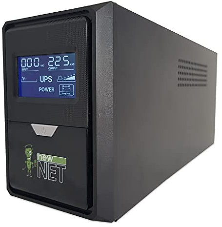 new net ® ups/Stabilizzatore di Tensione Corrente/Gruppo di continuità per PC Monitor Telecamere DVR Router Fibra Allarme Modem con Display [ 700 W - 1200 VA ]