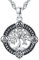 Collar con Colgante Árbol de la Vida Plata de Ley 925 Colgante Vikingo Amuleto Joyería para Hombres y Mujeres, Cadena de Acero Inoxidable de 61 cm (E)